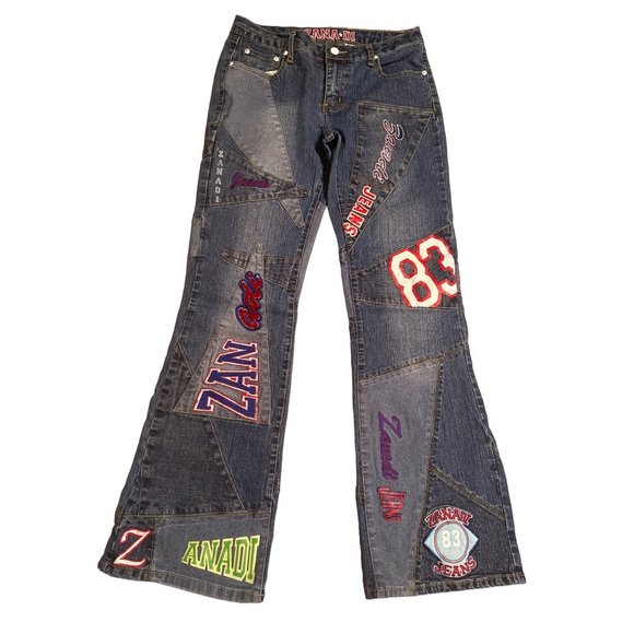 Vintage Zanadi 83 Patch Jeans NYC Dark Wash Size‎ 9 - Picture 6 of 11